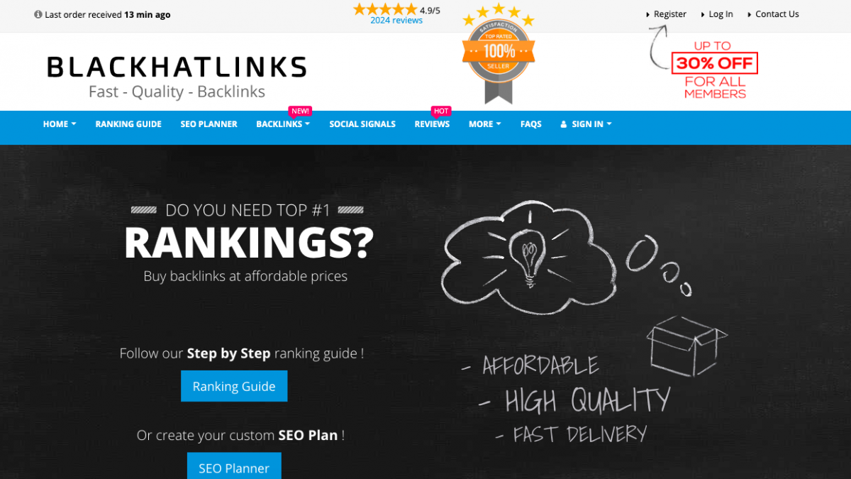 blackhatlinks.com؛ سامانه خرید بک لینک