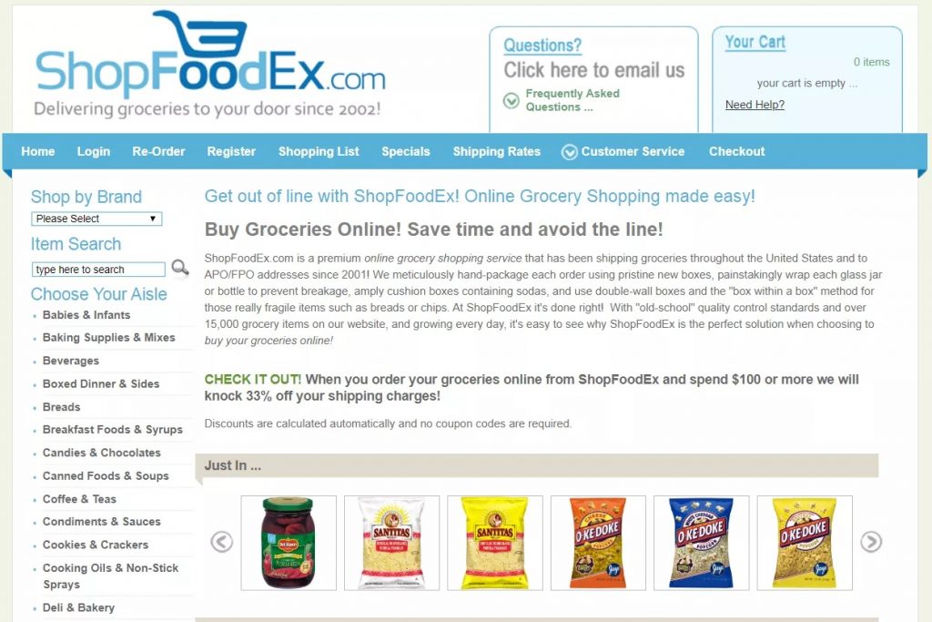 آنلاین مواد غذایی شاپ فودکس